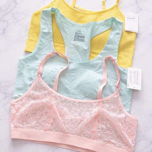 Auden Other - Auden Bra (Bralette) Bundle 3pc NWT Size Medium Pullover Style